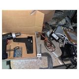 C CLAMP, DRILL, CORDS ETC.