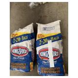 2 BAGS CHARCOAL, POOL AND NOODLES