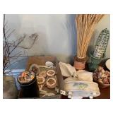 FORGET ME NOT PLANTER, DRIED FLOWERS