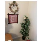 WREATH, ART. PLANT, HOME SWEET HOME