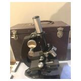 DR. MICROSCOPE CASE ENGRAVED ON TOP W/ DR. FINLAY
