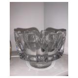 ORREFORS CRYSTAL DISH 3.5" H X 4.25 D
