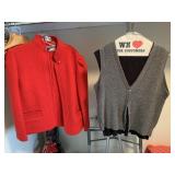 WOOL EAGLE EYE SZ. 12 RED JACKET, LAMB