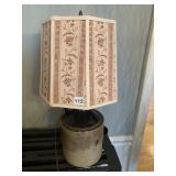 JUG W/ CHIP ON SIDE CONVERTED TO LAMP