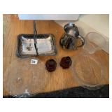 FOOTED PLATE, SILVERPLATE DISH