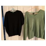 BLACK BENNINGTON WOOL & ANGORA M SWEATER, EILLEN