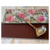 BAROQUE WALLACE SILVERPLATE PUNCH LADLE, 18.5" L