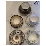 CUPS/SAUCERS, SPODE, ROYAL GRAFTON, WEDGWOOD,
