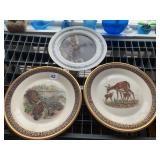 3 PLATES LENOX WHITETAIL DEER, ETC.