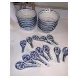 CHINESE BOWLS AND SPOONS