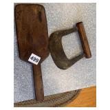 WOOD PADDLE AND CHOPPER