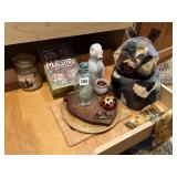 TIN, DUCK, WOOD HEART, LADYBUG, ETC.