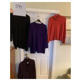 BENETTON 100% LAMB WOOL PURPLE SWEATER, J. JILL,