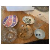 ETCHED VASE, CHINESE BOWL