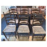 41" H RUSH SEAT CHAIRS