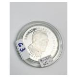 1973 - 20 BALBOAS SILVER PROOF 4.63 OZ. OR 4.22