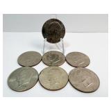 (3) 1972-P, (4) 1974-D IKE DOLLARS