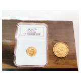 1899 RUSSIAN 5 ROUBLES GOLD COIN