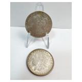 (2) 1921 P & D MORGAN DOLLARS