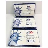 1999, 2000, 2004 PROOF SETS