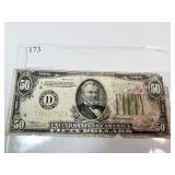 1934 FIFTY DOLLAR NOTE