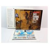 1945 US POSTAL BOOK STAMPS STORIES UNCUT SHEET