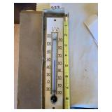 PORCELAIN VINTAGE 9" THERMOMETER IN ORIGINAL BOX