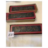 GLASS SLIDES FOR MAGIC LANTERN 3 BOXES