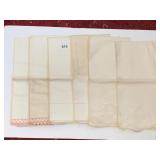 6 PAIRS OF PILLOWCASES, PINK CROCHETED TRIM,