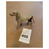 LEATHER DOG FIGURINE, 3"