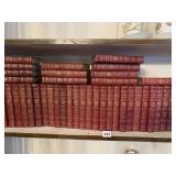 RED LEATHER BOUND, VOLUMES 1 - 50 OF THE HARVARD