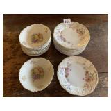 SIGNED AND DATED 1912 DESSERT DISHES, 2 AND 4