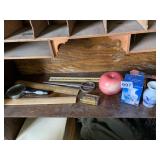 MAG. GLASS, RULER, APPLE, ETC.