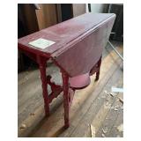 RED DROP SIDE TABLE,