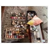 LARGE COLLECTION OF SPOOLS, WOOD AND OTHERS
