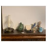 PRECIOUS MOMENTS, BLUE JOY FIGURINE, CANDLE