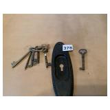 SKELETON KEYS AND KEY PLATE