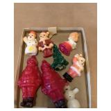 8 FIGURAL CHRISTMAS CANDLES
