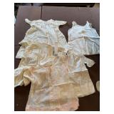5 VINTAGE BABY WHITES DRESSES HAND MADE