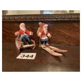 SKIING SANTA 2", BOARD SKIS, CERAMIC BODY