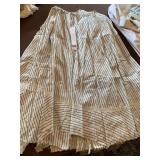 VINTAGE CLOTHES, WHITES, STRIPED SKIRT, BLACK