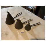 CONE TOP ANTIQUE ICE CREAM SCOOPS WITH TURN KEY