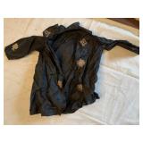 TAFFITA BABY JACKET 9IN 15 LONG EMBROIDERED TOP