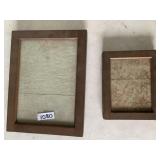 VINTAGE WOOD PHOTOGRAPHIC FRAMES, LARGEST 8X6