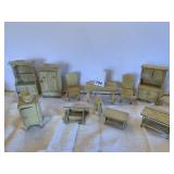 11 PC. WOOD DOLL FURNITURE