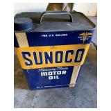 2 GALLON FULL OIL CAN, SUNOCO