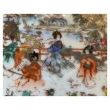 ANTIQUE CHINESE PLATE BEEN REPAIRED AND NEEDS