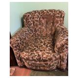 EMBROIDERED TUFTED BACK ARMCHAIR, MATCHES #350,
