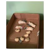 MADE IN JAPAN, EASTER RABBITS AND CHICKS, 2" AND