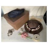 JANYTH ROY NEW YORK HATS WITH EXTRA RIBBON AND